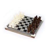 Deluxe Egyptian Mother Of Pearl Chess Set (Various Sizes)