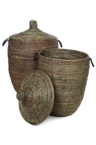 Medium Solid Black Prayer Mat Hamper