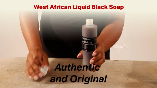 West African Liquid Black Soap - 8 oz.