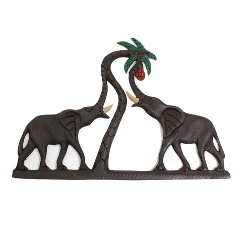 Elephant Wood Plaque