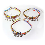 Beaded Maasai Choker With Metal