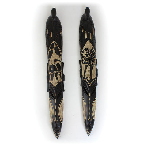 LARGE GHANA FANG MASK SYMBOL (Various Colors)