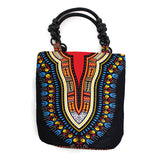 Traditional Print Beaded Tote Bag