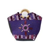 Leather Handbag Purple