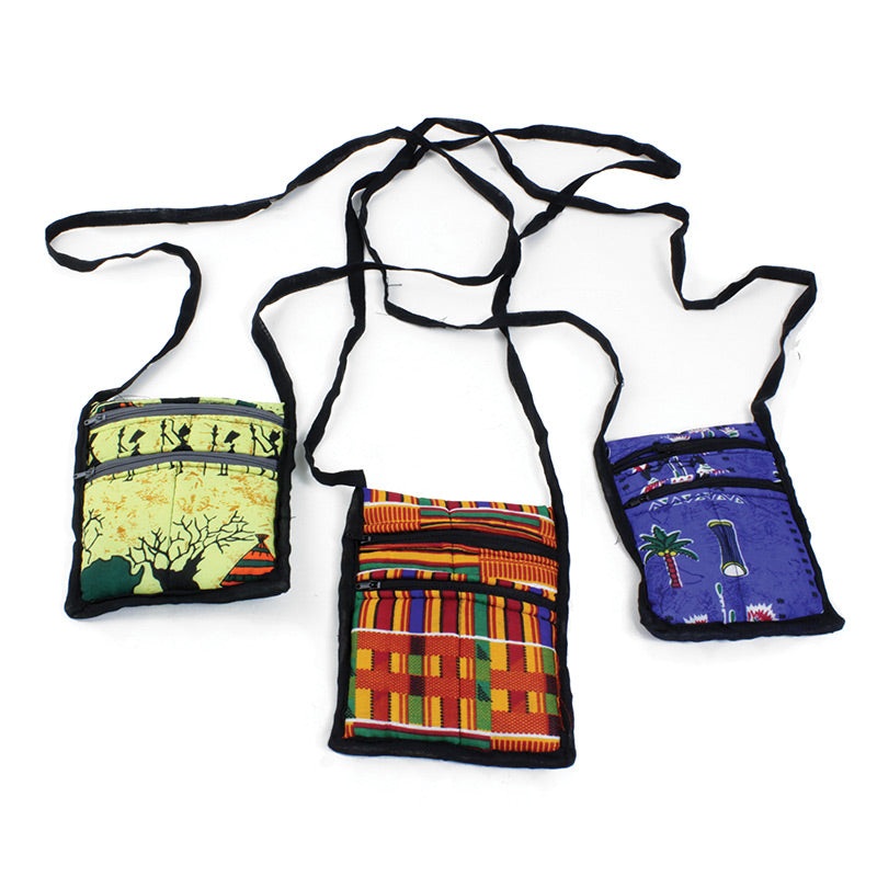 Small African Print Travel Bag Assorted