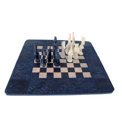 Makonde Chess Set [1] Square Board