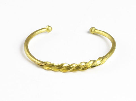 Fulani Gold Twist Bracelet