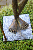 Kenyan Cow Horn Warrior Bowl Sculptures