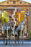Kenyan Recycled Oil Drum Giraffe Statues