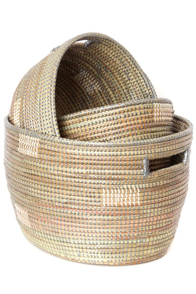 Set Of Three Prayer Mat Sewing Basket Set (Various Colors)