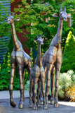 Kenyan Recycled Oil Drum Giraffe Statues