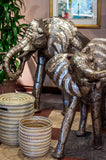 Kenyan Recycled Metal Elephant Sculptures