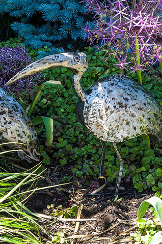 Kenyan Recycled Metal Ibis Sculptures