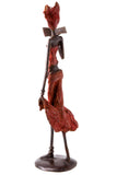 Red Reader Bronze Sculpture