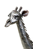 Small Kenyan Recycled Metal Giraffe Sculptures