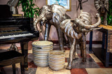 Kenyan Recycled Metal Elephant Sculptures
